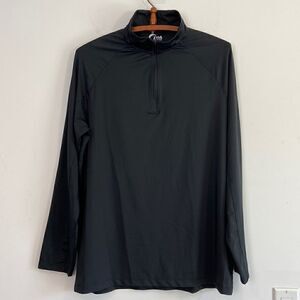 ZYIA 1/4 Zipper Pullover In Black Size M